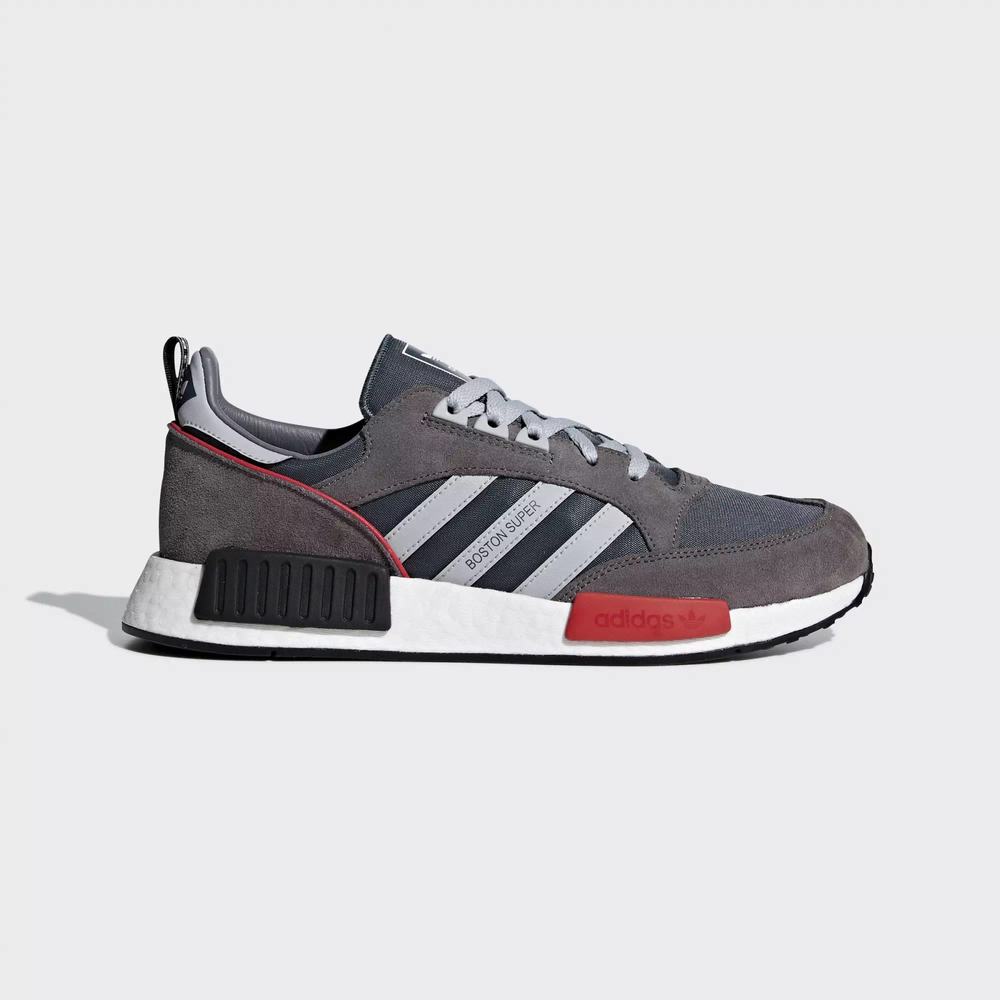 Adidas Boston SuperxR1 Tenis Grises Para Hombre (MX-68284)